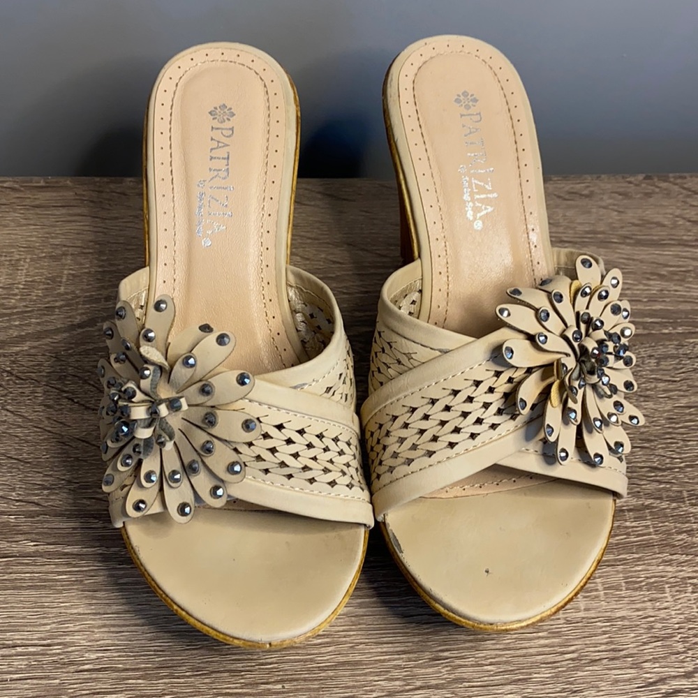 Patrizia By Spring Step Nude Wedge Sandal Size 6.5